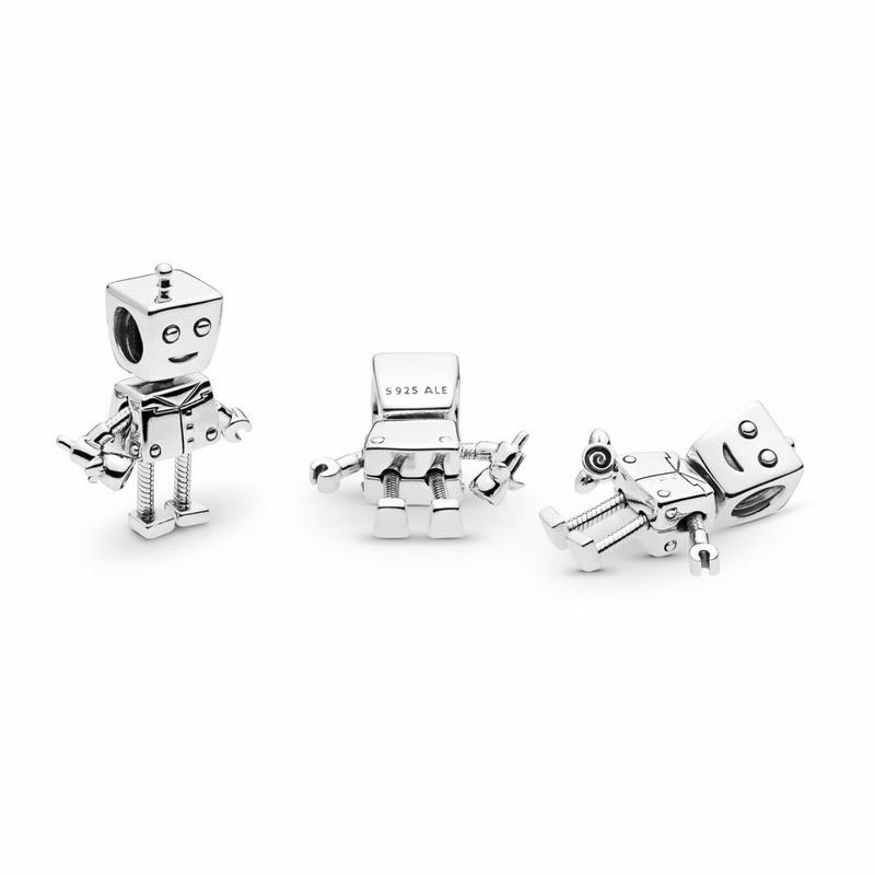 Pandora Australia Rob Bot Charm - Sterling Silver | OJQKCP871